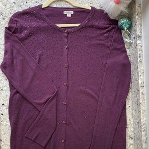 Cardigan XXL Dark Plum